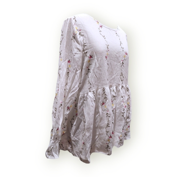 Shein Plus Floral Peplum Blouse - Picture 2 of 4